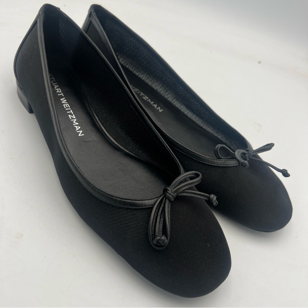 Stuart Weitzman Arabella Women's Ballet Flat Slip-On Black Size US9B  EU39.5 NEW